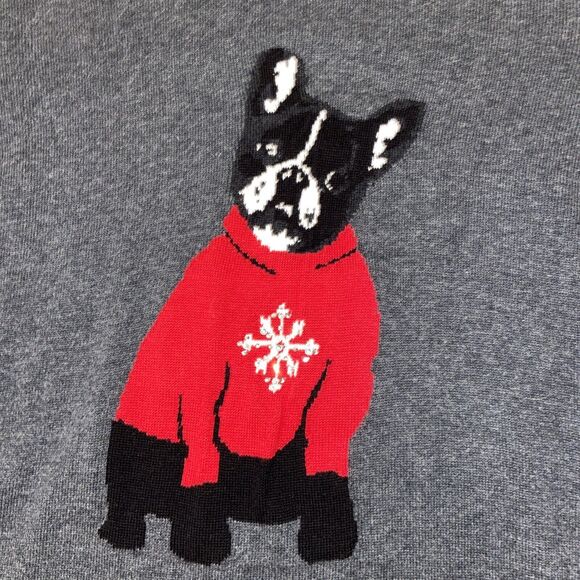 Westport 1962 Christmas Pullover Sweater French Bulldog Frenchie size 3x - Picture 6 of 16